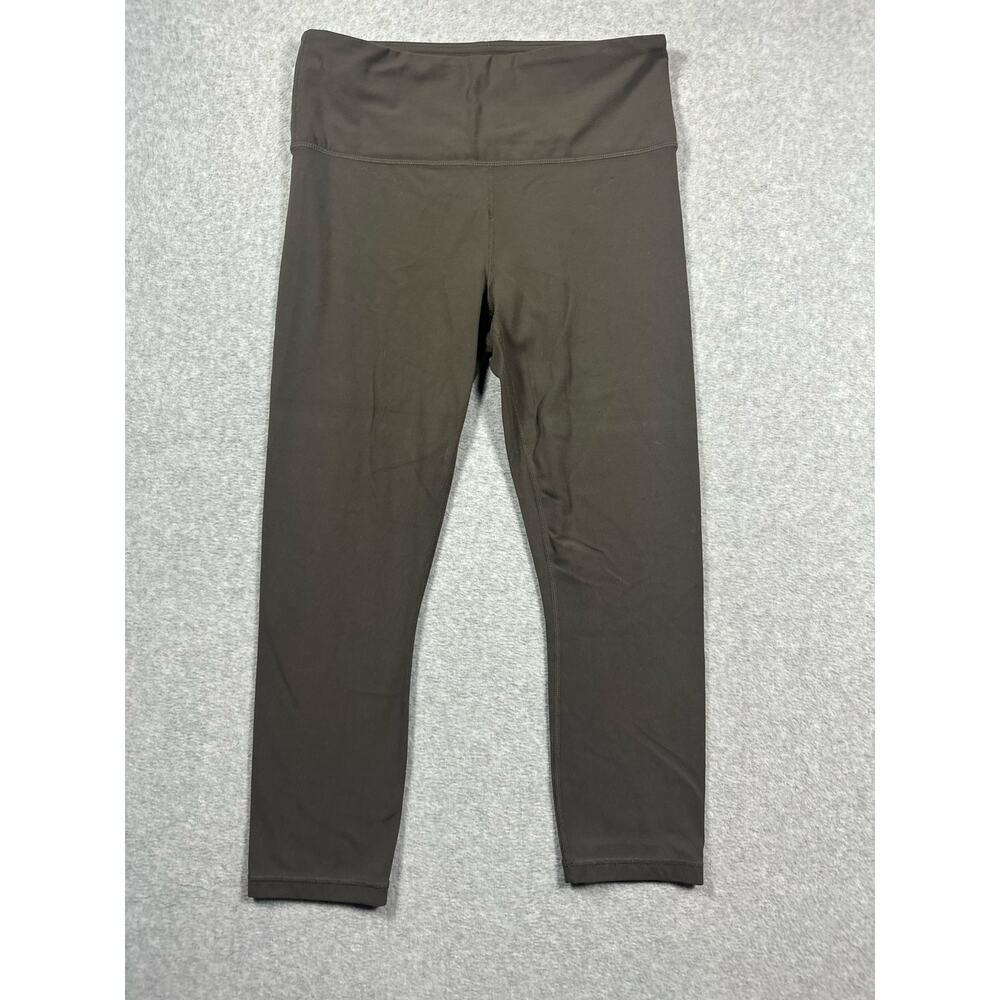 Athleta Leggings Women's Size Small Olive Green Stretch High-Waisted Pull-On